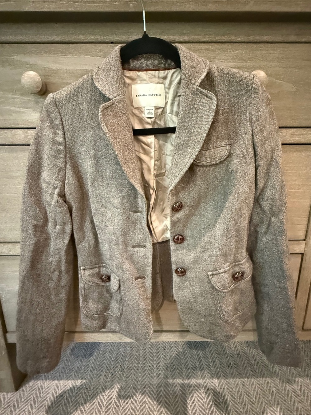 Banana Republic Brown Tweed Blazer